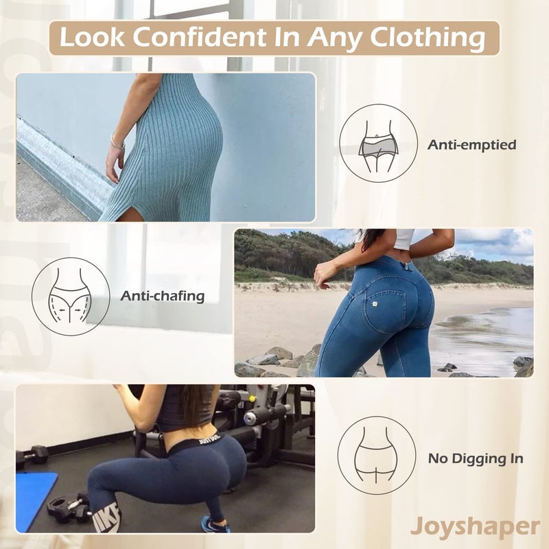 JOYSHAPER Slip Shorts for Under Dress Anti Chafing Underwear Under Dress Boyshorts Shapewear Shorts for Women #1 beige Medium - Image 5
